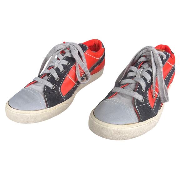 Diesel Men’s D String Grey Red Low Lace Up Sneakers Size US 9 main image 7